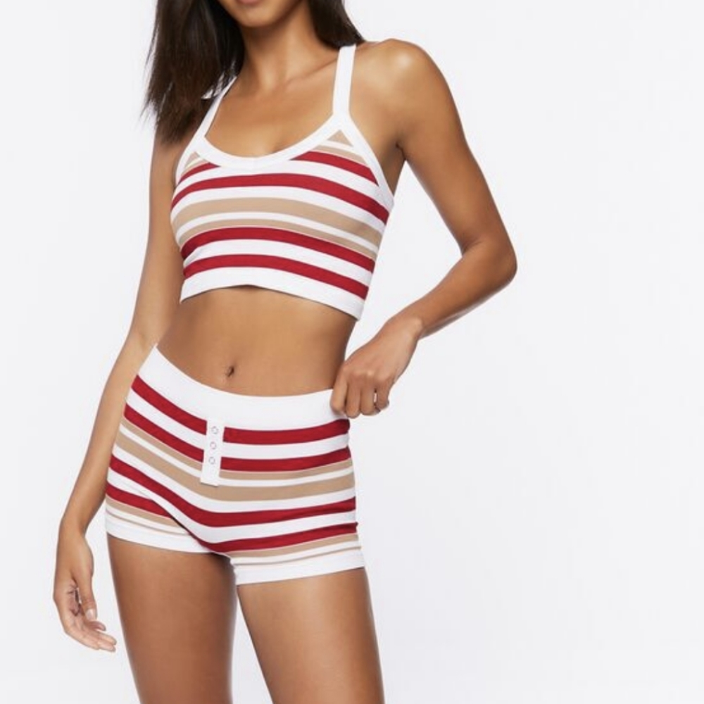 🔥Stripped matching seamless set